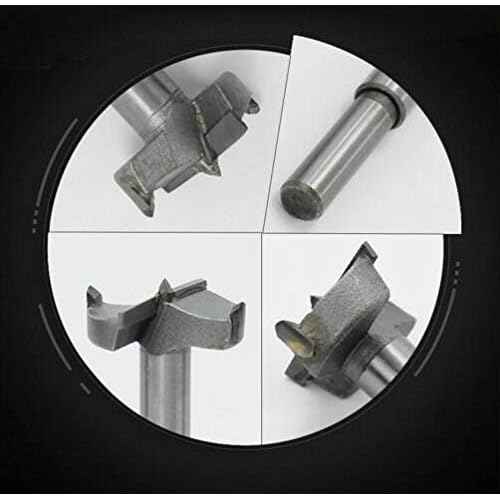 Forstner Drill Bit Set,5pcs 15-35mm High Strength Steel Flat Bit Drill Set Woodworking Hole Saw Wood Cutter Tool Father's Day Gift(5pcs)