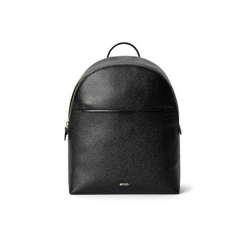 ECCO Medium Leather Backpack, Black