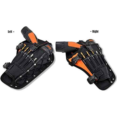 3-In1 Drill Holster Set w/Strong Magnetic Wristband & Solid 2 inch Belts for Men, Drill Holder, Tool Belt Drill Holder, 12v Power Tool Holster, Impact Holster, Impact Holder, Magnetic bit Holder