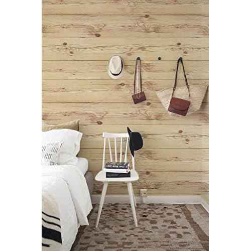 EeeComing Weathered Wood Wallpaper Stick and Peel Wood Contact Paper Wood Plank Removable Wallpaper Wood Look Wall Paper Rustic Reclaimed Distressed 78.7¡±x17.7¡±