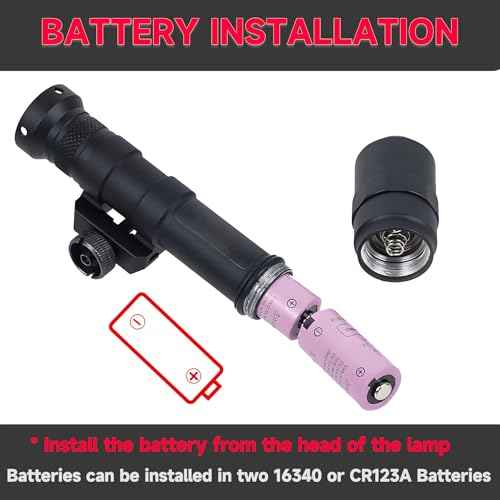 Tactical Flashlight 1000 Lumens with Remote Pressure Switch and M-Mount, Picatinny Mount (600)