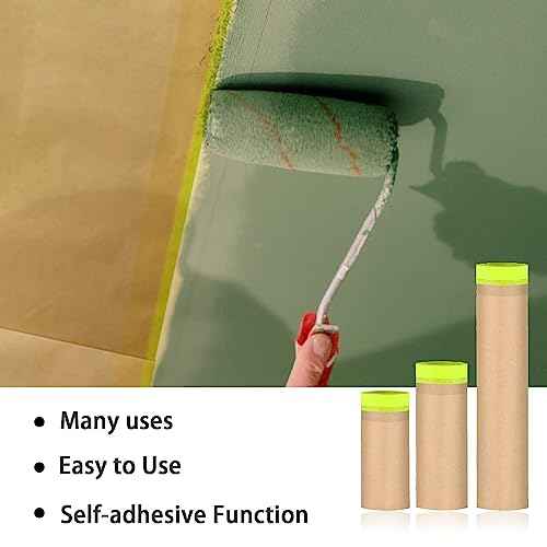 Masking Paper, 20" X 50feet, Tape and Drape for Automotive Painting Covering, Paint Spray Shield for House Painting