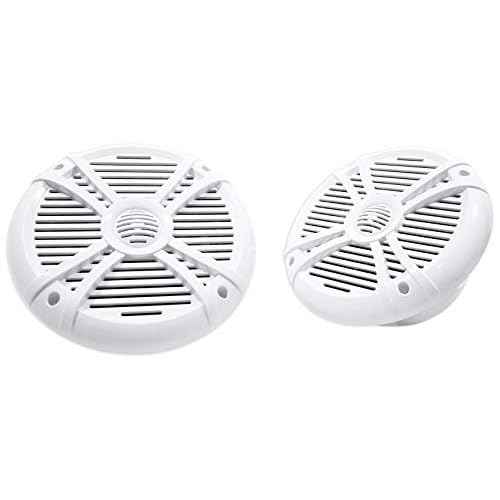Rockville Pair RMSTS80W 1000W 8" Marine Boat Speakers, 4 Ohm, Waterproof, UV-Resistant, PEI Dome Tweeter for Boats and Outdoor Use