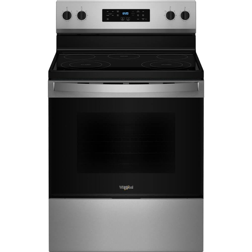 Whirlpool WFES3330RS 5.3 Cu. Ft. Stainless Freestanding Electric Range