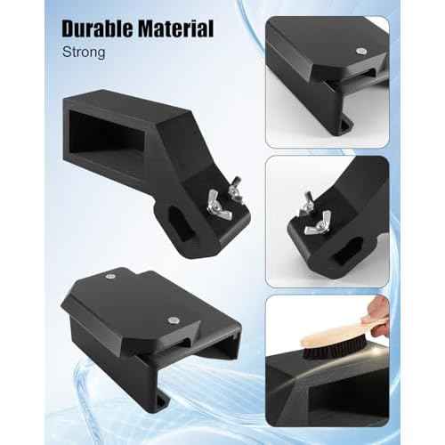 Extension Level Mount Holder Compatible with Milwaukee Packout Toolbox, Level or Vertical Ruler Stand Heavy Duty Level Mount Bracket Kit for Side and Top Mounting, 4 Packs Black