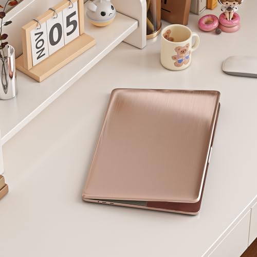 Livelynine Pink Rose Gold Contact Paper Peel and Stick Metallic Wallpaper for Bathroom Bedroom Classroom Desk Wrap Stainless Steel Countertop Cover Refrigerator Vinyl Kitchen Fridge Covers 15.8x78.8