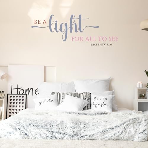 Kosiz 10 Pcs Bible Quote Verse Wall Stickers Inspirational Wall Decals Peel and Stick Quotes Motivational Scripture Religious Stickers for Home Library Office Art Decorations(Stylish Style)