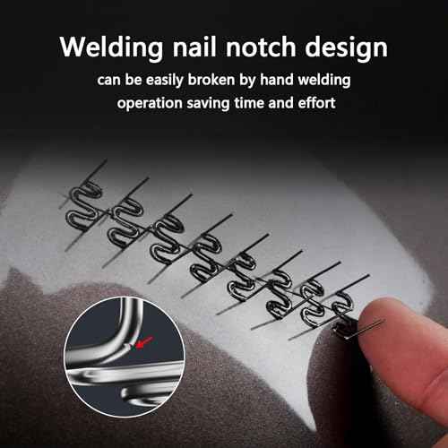 Hot Staples Wave Shape Aorplim 1000 Pcs 0.6/0.8 mm Bumper Repair Welding Wire, Plastic Welder Staples Bumper Welding Wire, Applicable for Most Cars ABS Plastic Welding Hot Melt Repair