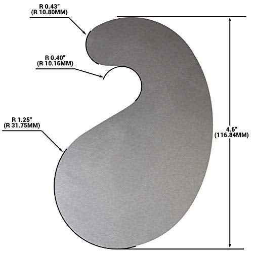 ATLIN Cabinet Scraper Card Set - Curved 3pc