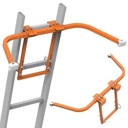 Ladder Stabilizer for Roof Gutter,Heavy Duty Steel Ladder Roof Hook Ladder Stabilizer with Wing Span/Wall Extension Ladder Accessory,Ladder Standoff Arms,Gutter Cleaning Tools