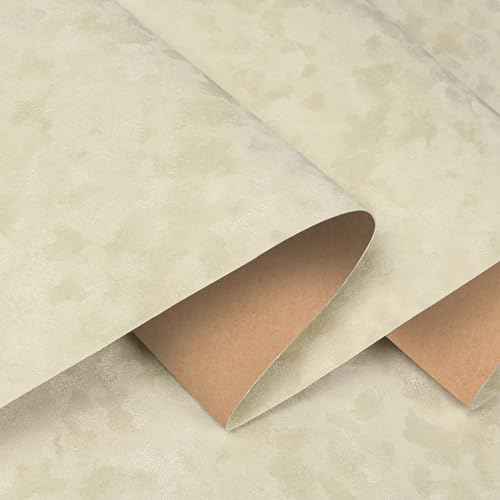 Stickyart Beige Velvet Wallpaper Peel and Stick Felt Cream Contact Paper Removable Velvet Textured Wallpaper Modern Self Adhesive Felt Liner Paper for Jewelry Box Craft Bedroom Accent Wall 12"x80"