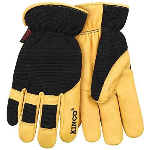 Kinco Lined Premium Hybrid Leather Work Gloves, Heatkeep¢â (Style No. 101HK)
