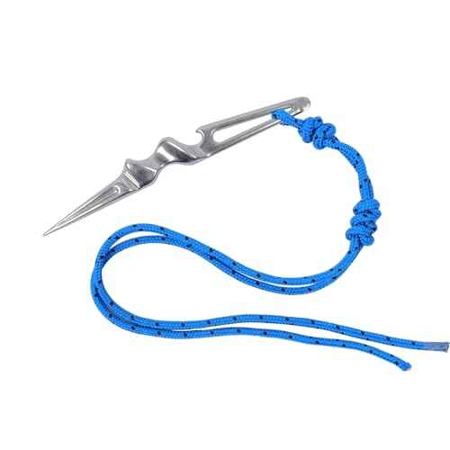 Multi-Purpose 316 Stainless Steel Marlin Spike Tool, Paracord Knotting Tool Beer Bottle Opener for Nautical Enthusiasts, Boaters & Sailors
