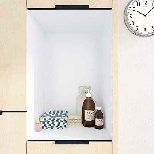 Decotalk Solid White Wallpaper Stick and Peel for Walls 12 x 120 inch Thick Self Adhesive Wallpaper Removable White Contact Paper Matte for Bedroom Living Room Nursery Furniture Cabinets Classroom