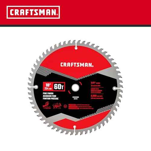 CRAFTSMAN 10 in Table Saw Blade 60 Tooth with 5/8 in Arbor (1 Pack) (CMAS21060)