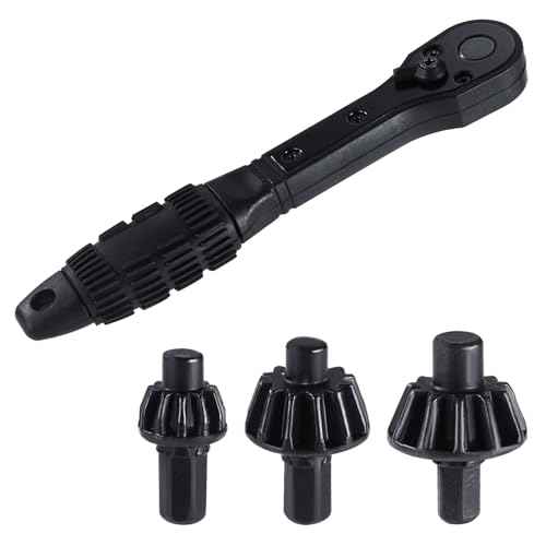 Drill Chuck Ratchet Key Wrench Spanner, Premium 2 in 1 Universal Double Head Chuck Ratchet Spanner Practical Clamping Press Tool Suitable for Electric Drills Power Tools Replacement