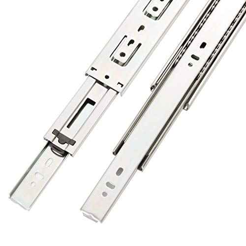 10 Pairs of 22 Inch Hardware Full Extension Side Mount Ball Bearing Sliding Drawer Slides