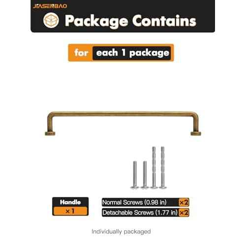 Antique Brass Cabinet Bar Pulls 12.6" Hole Center 5 Pack Classic Vintage Retro Drawer Handles Kitchen Cupboard Bathroom Dresser Cabinet Hardware