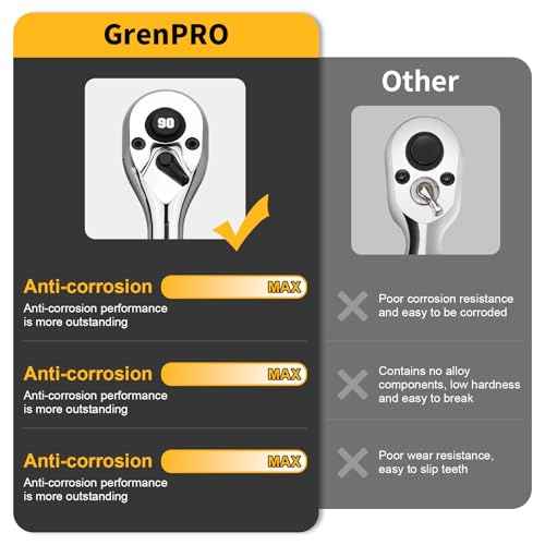 1/4 Ratchet Socket Wrench, 90-Tooth Reversible Mini Ratchet Wrench with Adapter, Quick Release, Full Polished Ratchets, Chrome Alloy Made 1/4 inch Small Socket Wrench Set