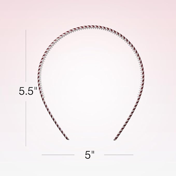 CONAIR Scunci Effortless Beauty Skinny headband -plastic Headbands for Women and Men - hair accessories for women - gifts for her - Assorted Colors - 4 Count