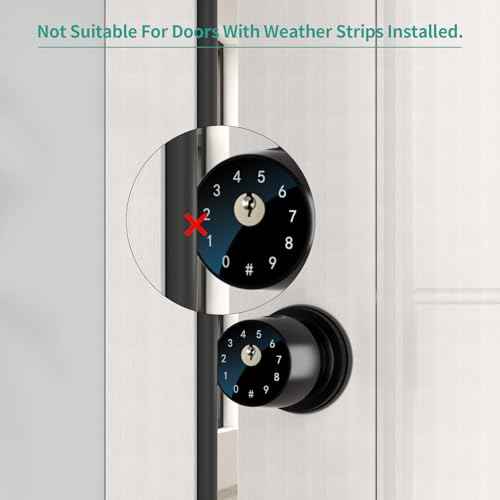IRONZON Fingerprint Door Knob Fingerprint Door Lock with App Control Smart Door knob for Bedroom, Biometric Door Lock for Apartment Office and Garages 2pack