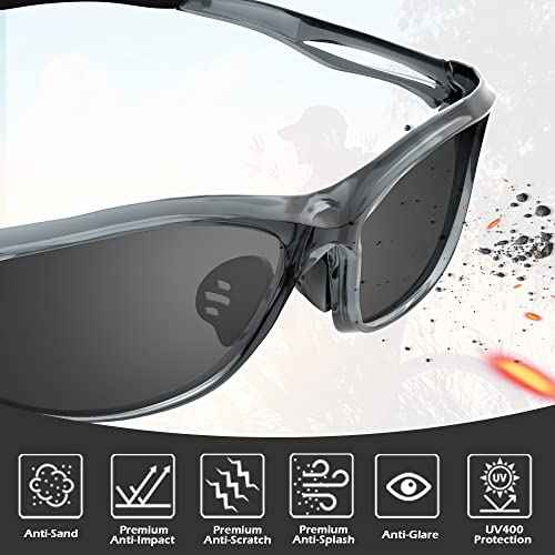 Safety Glasses Safety Goggles ANSI Z87.1, WrapAround Scratch Impact Resistant Protective Eyewear