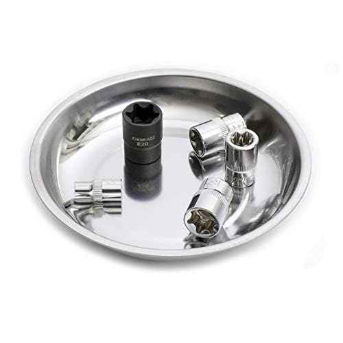 ehomeA2Z Magnetic Bowl 6" Inch, Ideal At Garage, Home, Construction For Wrenches, Bolts, Nuts, Small Parts (6"Inch Magnetic Bowl 1Pc)