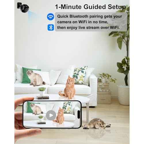 Mini Camera Wireless 1080P Wi-Fi Hidden Camera for Indoor Security Pet Monitoring, Motion Detection & Night Vision Nanny Cam Pet Cameras