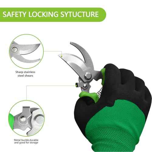 11Pcs Heavy Duty Gardening Tool Set, Shovel Stainless Steel with Non-Slip Rubber Grip, Canvas Storage Bag for Women Gardeners Pruning Shears Plant Care Weeding Tools