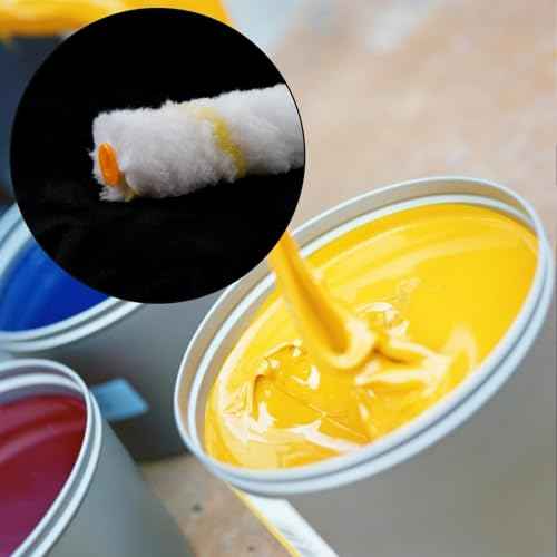10pcs 6-inch Nap Shedless Microfiber Paint Roller Covers for House Painting, Furniture Cabinets, Graining, Knurling, Art Supplies, and DIY Projects