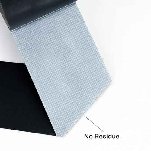 Black Duct Tape - Heavy Duty Waterproof Tape 1.88 Inch Wide - Strong Adhesive, Extra Thickness, Tear by Hand - Great for Indoor & Outdoor Use, Moving Boxes, Repairs - 45 Ft
