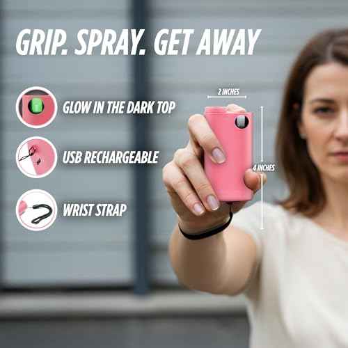 Pepper Spray and 3-in-1 Stun Gun with Flashlight, Self Defense Kit for Women, Protection for Men, 175 Lumens Flashlight, 1.44 MC Formulation, OC Spray 16 ft Range, Rechargeable