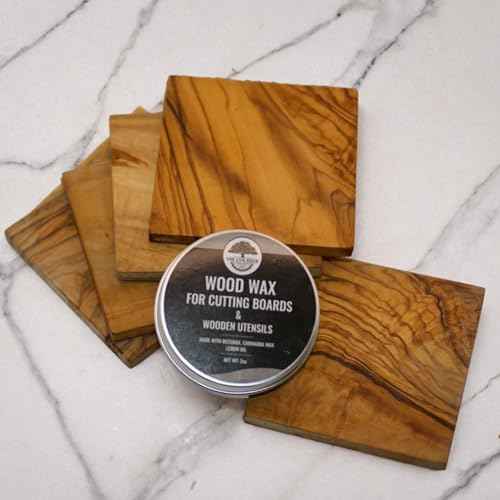 Large Wood Cutting Board Wax 2oz Food Grade Beeswax For Cutting Board | Bees Wax Furniture Polish And Cleaner | carnauba wax, butcher block conditioner, beeswax polish, finishing wax