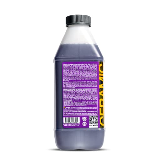 Chemical Guys HydroSuds Ceramic Shine High Foaming Car Wash Soap - Foam Cannon Soap, Works with Foam Guns or Bucket Washes Safe for Cars, Trucks, Motorcycles, RVs, & More, Berry Scent - 64 fl oz