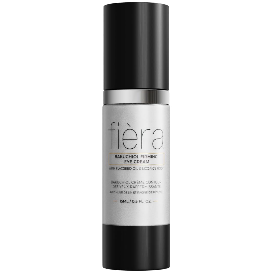FIÃRA Bakuchiol Firming Eye Cream - Designed Specifically For Mature Skin - Targets Wrinkles, Anti-Aging, Dark Spots, and Fine Lines - Hydrating and Rejuvenating Formula - 15 ML / 0.5 FL. OZ.