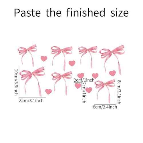 Pink Bow Wall Decals - Girl's Room & Nursery Decor - Wall Stickers for Girls