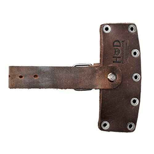 Hide & Drink, Lumberjack Hatchet Sheath, Rustic Case with Adjustable Strap, Protector Holster, Full Grain Leather, Handmade