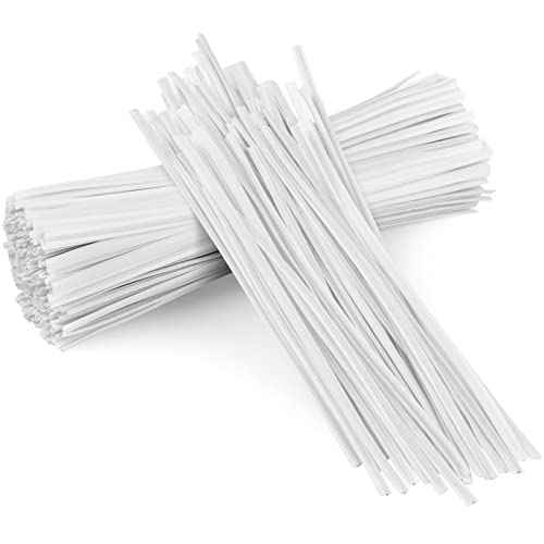 500 Pcs Black Twist Ties, 5" Plastic Twist Ties for Bags, Household & Office Use