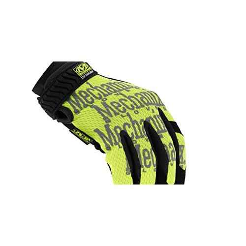 Mechanix Wear The Original Hi-Viz Gloves - High-Visibility Work Gloves - For Gardening - Breathable - For Warehouse Work - Touchscreen Compatible - Durable - Fluorescent Yellow - X-Large