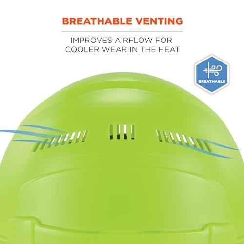 Ergodyne Skullerz 8968 Lightweight Full Brim Hard Hat with Adjustable Venting - Type 1, Class C
