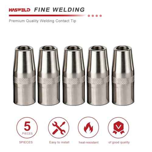 5-PK MIG Gun Nozzle KP2742-1-50F 1/2 fits Lincoln Magnum PRO 250L 300L 250A / 350A guns part