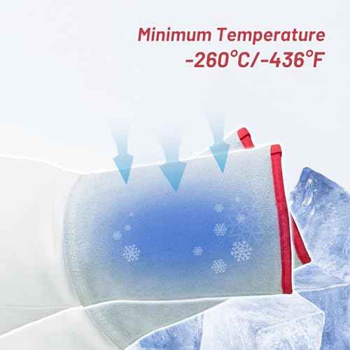 -482¢µ/-250¡É Cryogenic Gloves, 14.2"/36cm Low Temperature LN2 Liquid Nitrogen Freezer Dry Ice Cryo Antifreeze Gloves for Liquid Nitrogen Cold Storage
