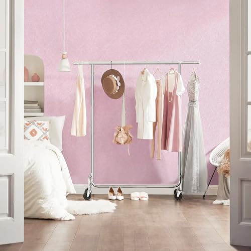 Yun-aeon Pink Silk Peel and Stick Wallpaper 17.3"x120" Embossed Textured Contact Paper Removable Waterproof Self Adhesive Vinyl Wallpaper for Bedroom Kitchen Cabinet Furniture