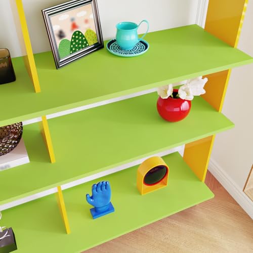 Chartreuse Wallpaper Peel and Stick Skin-Friendly Yellow Green Contact Paper Thick Self Adhesive Wall Paper for Bedroom Bathroom Living Room Cabinet Liner Countertops Dollhouse Nursery Kids