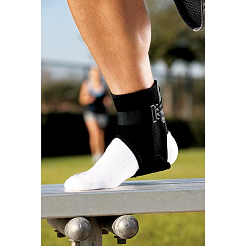 ACE Ankle Brace with Side Stabilizers, Adjustable, Black, 1/Pack