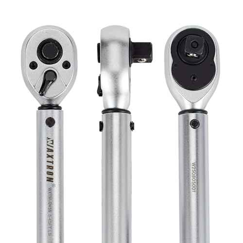 3/8" Click Torque Wrench, 5-45 ft-lb (6.8-61 Nm) Dual Scales, 3% Accuracy with 72-Tooth Reversible Ratchet, Cr-V Steel, Non-Slip Knurled Grip, for Bicycle, Precision Automotive Car