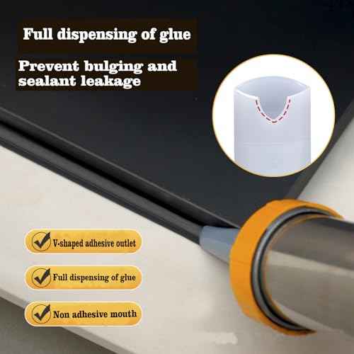 Non-stick, no-clean adhesive nozzle£¬Sausage Caulking Tips 7-23mm Cone Trowel Nozzles Nozzle For Sausage And Bulk Guns Sausage