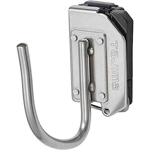 Tajima Safety System Detachable Tool Holder, Heavy Duty Heavy Duty Stainless Steel J-Hook, Easy to Put on and Take Off Later, Can Be Installed on a Belt Later, Easy to Replace Waist Tools, Choose Only