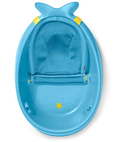 Skip Hop Infant Bath Tub 3-Stage Grow With Baby Smart Sling MOBY Bathtub Blue Age 0+