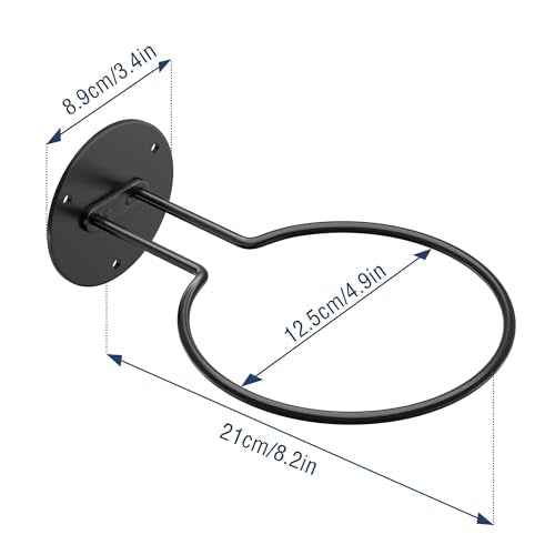 Ball Storage Holder Wall Mount: Black Room Decor for Basketball, Rugby, Soccer, Football, Baseball Display Rack - Boys Sports Accessories Organizer